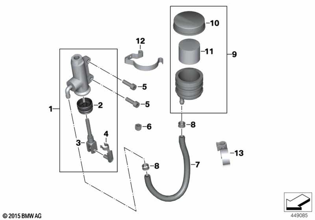 34317696054 - : Brake Master Cylinder for BMW-Motorrad Image