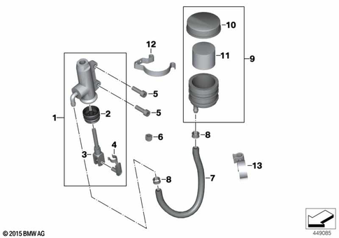 Brake Master Cylinder for 2014 BMW-Motorrad K 1300 S #0