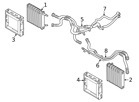 Engine Oil Cooler for 2017 BMW M760i xDrive #0
