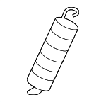 1K0881095 - Body: Seat Back Frame Tension Spring for Audi: R8, TT, TT Quattro, TT RS Quattro, TTS Quattro Image