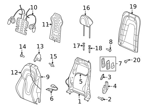 Seat Components for 2008 Audi R8 #0