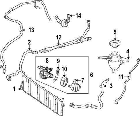 Radiator & Components for 2024 Mercedes-Benz CLE300 #1