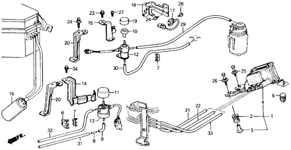 Air Jet Control - Tubing for 1988 Honda Prelude #0