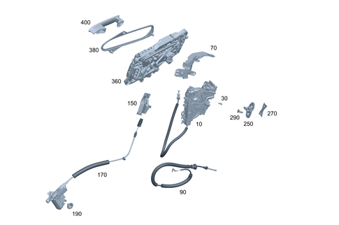 Rear Locking System for 2022 Mercedes-Benz EQS AMG #0