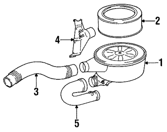 140941302 - Engine: Air Cleaner Assembly for Mercedes-Benz Image