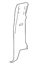 4L3Z16278D12AAB - Body: Rear Pillar Trim for Ford: F-150 | Lincoln: Mark LT Image