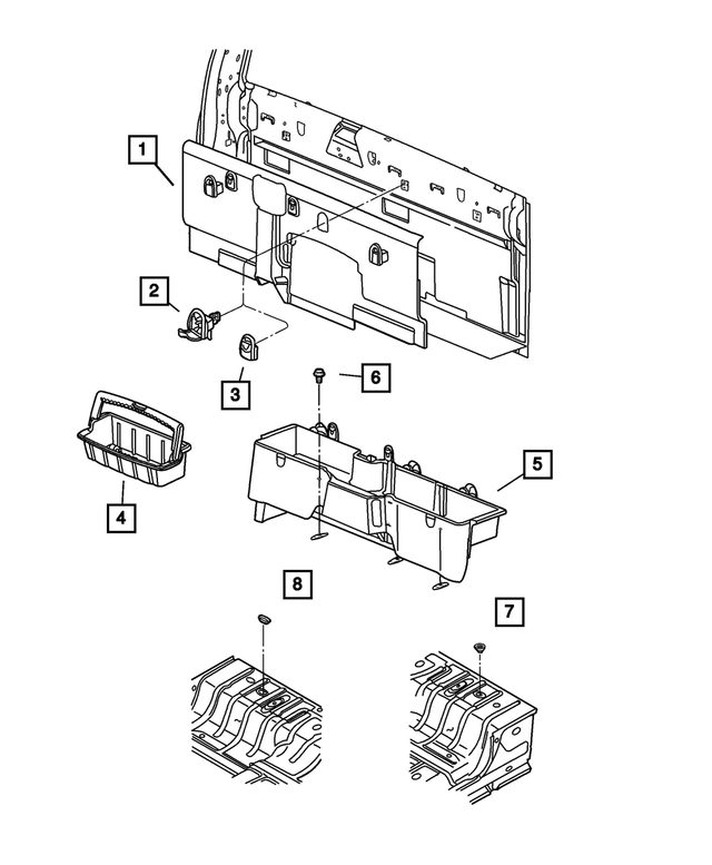 55350966AA - Interior Trim: Floor Grommet for Mopar Image