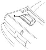 E6ZZ13A613F - Electrical: High Mount Lamp for Ford: Mustang Image