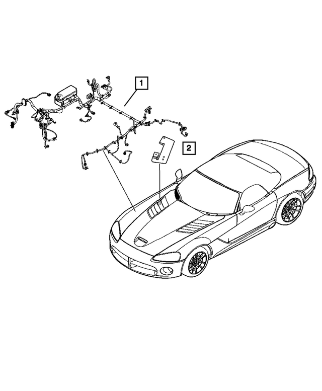5029914AB - Electrical: Headlamp And Dash Wiring for Mopar Image image