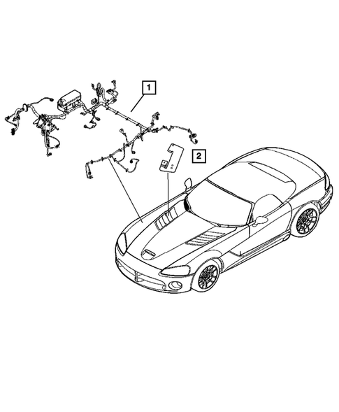 Wiring-Headlamp to Dash for 2006 Dodge Viper #0