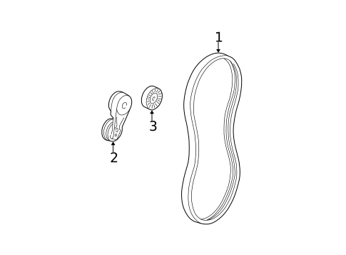 Belts & Pulleys for 2003 Oldsmobile Alero #0