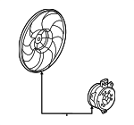 13300194 - Cooling System: Fan &amp; Motor for Saab: 9-5 Image