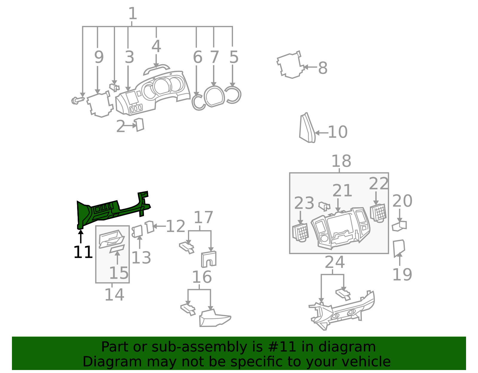 55432-04073-E1 - Lower Panel 2009-2015 Toyota Tacoma | Express Toyota Parts