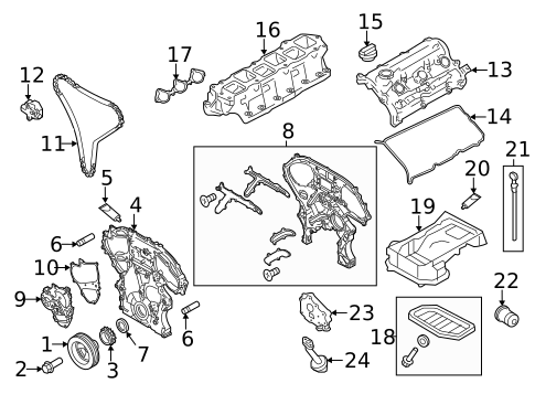 Engine Parts for 2015 INFINITI Q40 #11