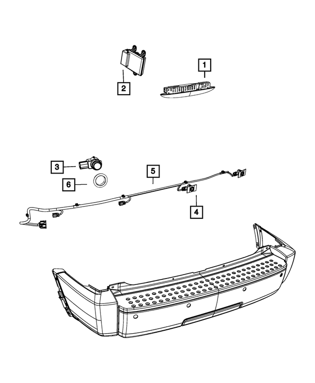 68032597AB - Electrical: Rear Fascia Wiring for Mopar Image