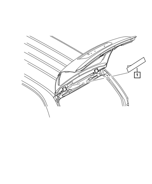 Trunk for 2009 Dodge Grand Caravan #0