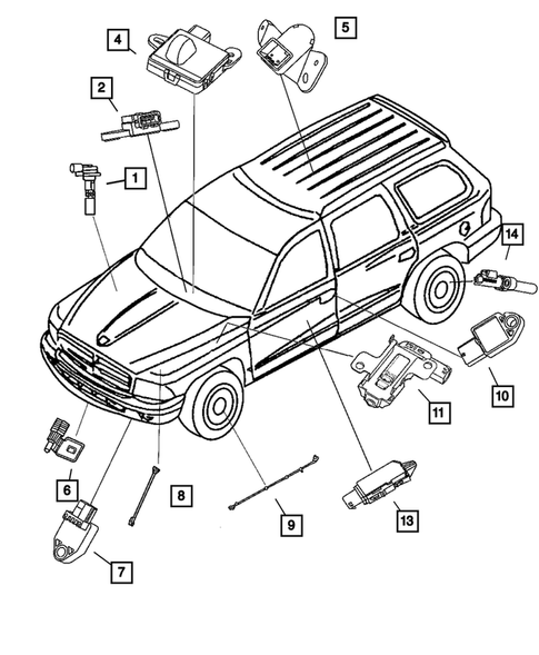 Sensors for 2004 Dodge Durango #0