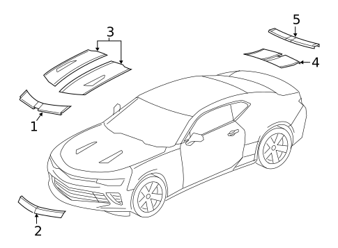 Stripe Tape for 2017 Chevrolet Camaro #1