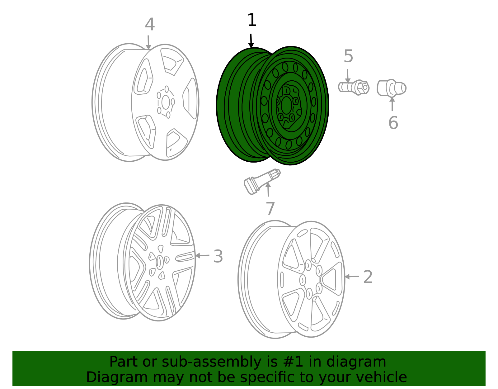 2012-2016 Chevrolet Wheel, Steel 9598749 | TascaParts.com