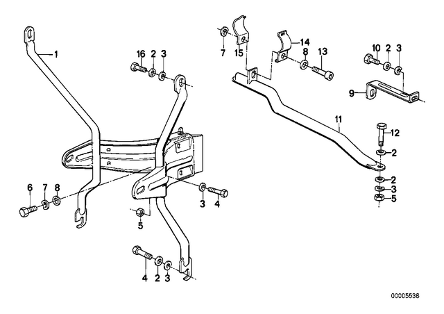 46631237888 - : Bracket Left for BMW-Motorrad Image