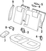 F5RZ5467273K - Body: Armrest for Ford Image