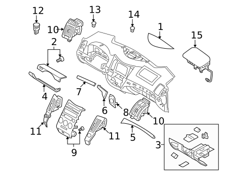 Automatic Temperature Controls for 2009 Hyundai Veracruz #1