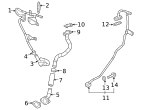 995621000 - Air &amp; Fuel Delivery: Turbocharger Oil Line Gasket for Mazda Image
