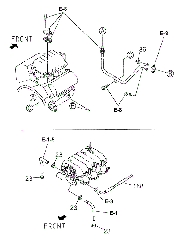 Emission Hose for 2000 Honda Passport #0