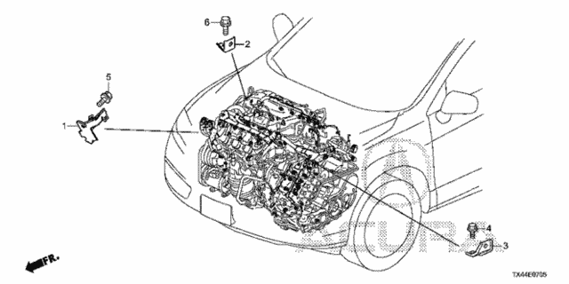 Engine Wire Harness Stay for 2016 Acura RDX #0