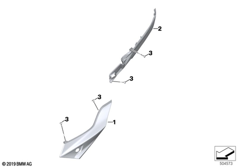 Motorcycle Trim Section, Windshield for 2020 BMW-Motorrad F 900 XR #4