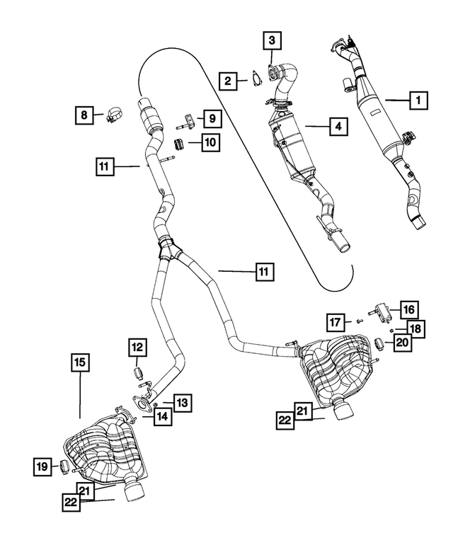 68197522AA - : Diesel Particulate Filter Assy for Mopar Image