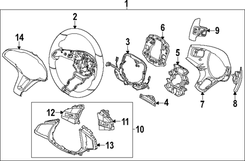 Steering Wheel & Trim for 2023 Genesis GV70 #1