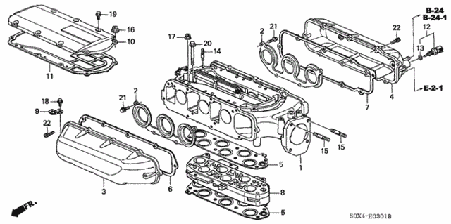 Intake Manifold ('02-) for 2004 Honda Odyssey #0
