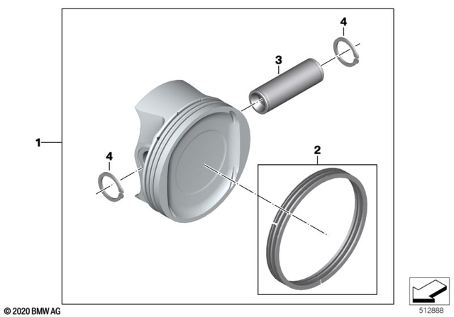 11258409684 - : Gudgeon Pin               for BMW-Motorrad Image