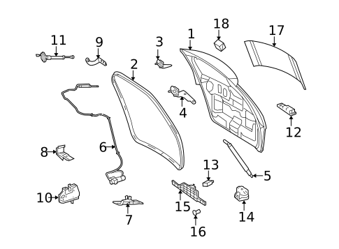 Liftgate for 2008 Mercedes-Benz ML320 #0