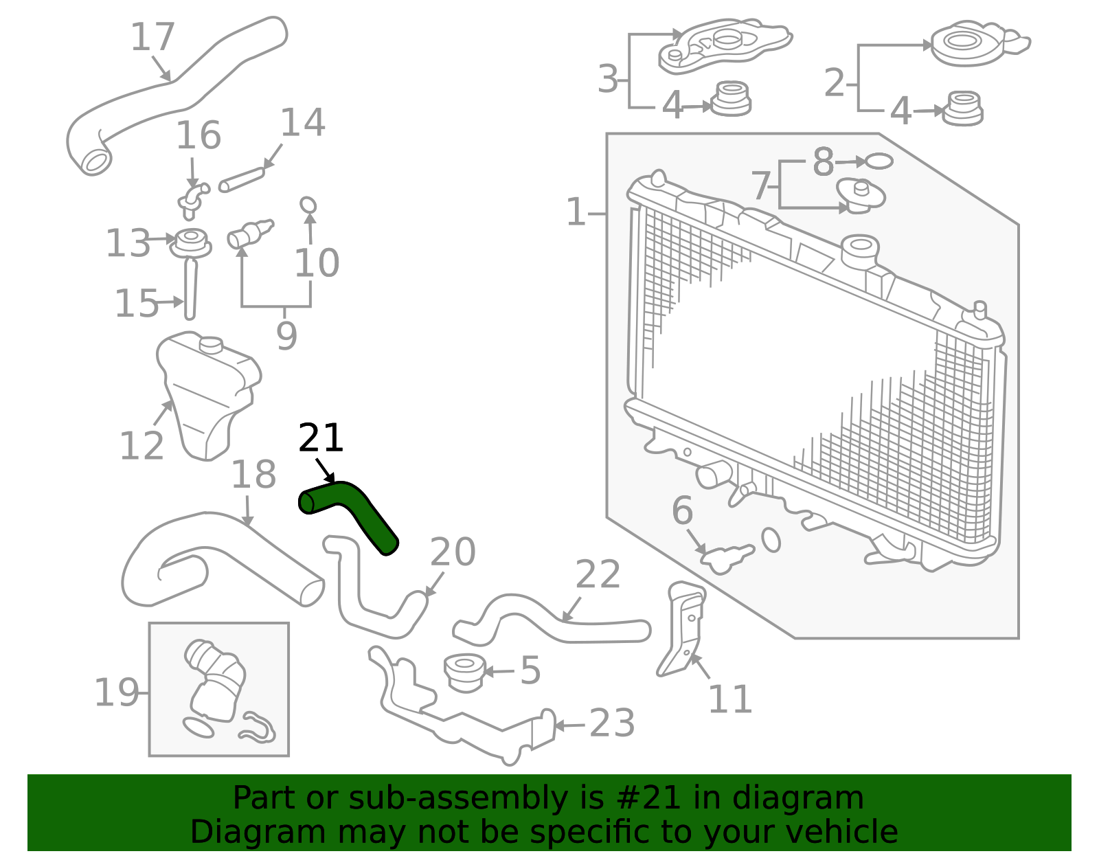 25214-RAA-006 - Honda Cooler Line 2003-2007 Honda Accord | Performance ...