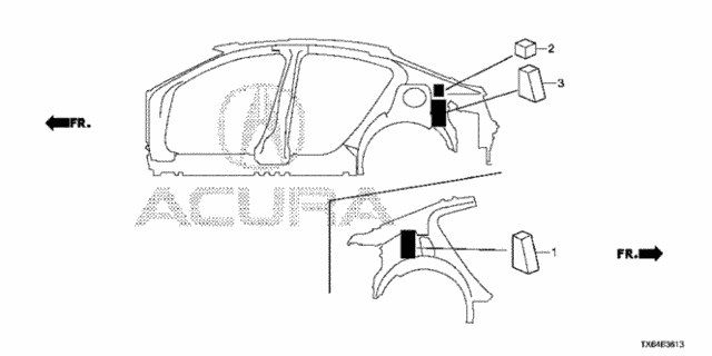Grommet (Side) for 2017 Acura ILX #0