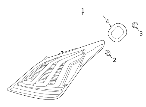 Tail Lamps for 2017 Genesis G90 #0
