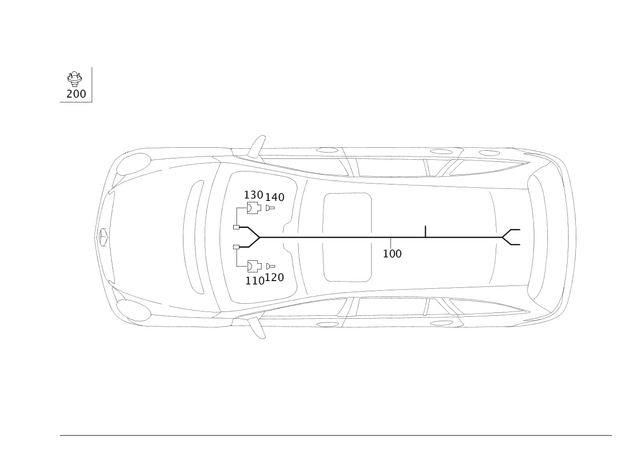 2515400710 - Electrical Equipment and Instruments: Wiring Harness for Mercedes-Benz: R320, R350, R500 Image image