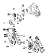 5086745AA - Cooling: Cap Screw for Mopar Image