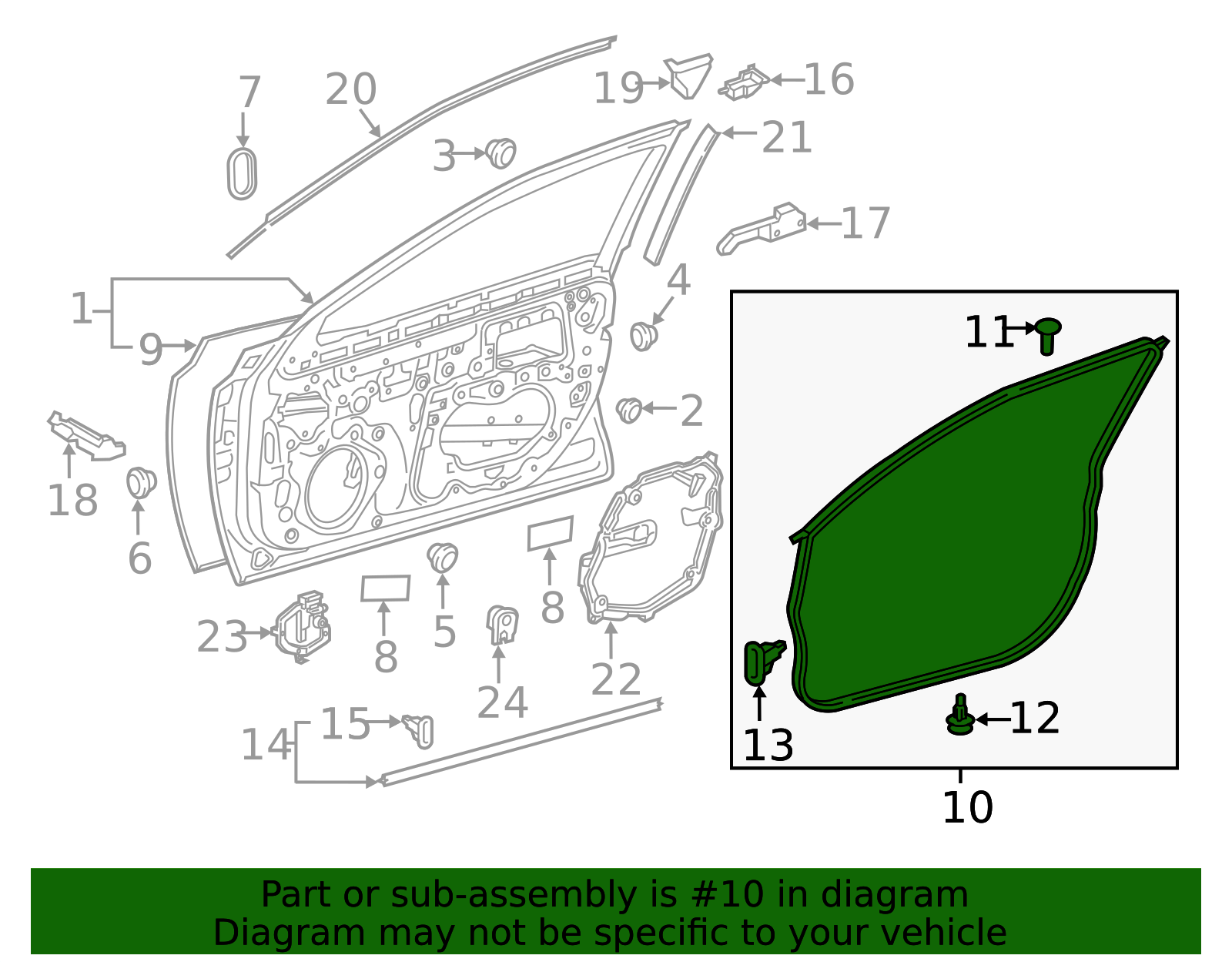 2018-2025 Toyota Camry Surround Weather-Strip 67862-06180 | Toyota