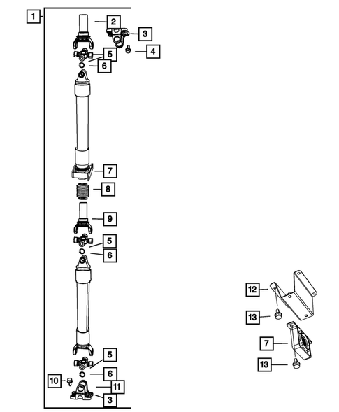 Drive Shaft for 2012 Ram 3500 #1