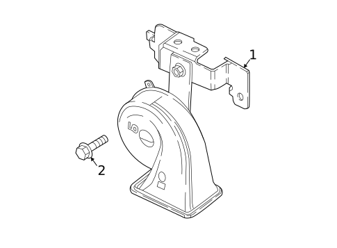 Horn for 2021 Mazda CX-3 #0