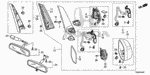 76207SJAA01 - Interior/Bumper: CLAMP for Honda Image