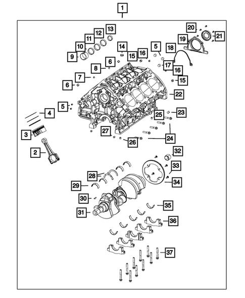 Cylinder Block for 2022 Dodge Durango #0