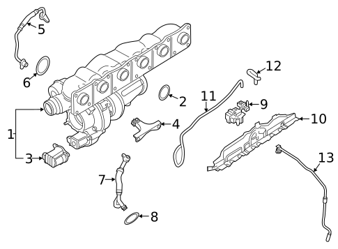 Exhaust Manifold for 2012 BMW 535i GT xDrive #0