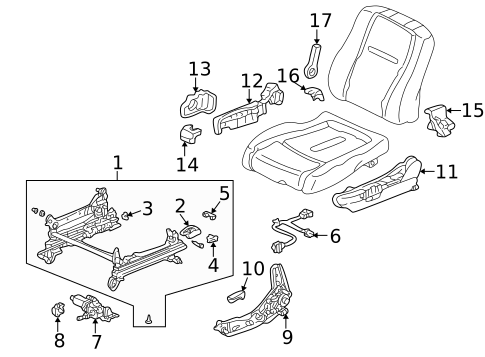 Tracks & Components for 1998 Honda Accord #3