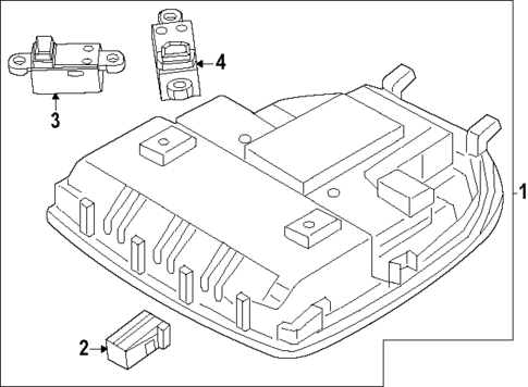 Overhead Console for 2025 Genesis G80 #0
