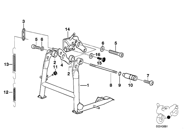 46527661261 - : Bump Stop - H=10 for BMW-Motorrad Image