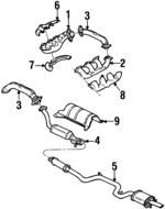 10437906 - Exhaust: Muffler &amp; Pipe for Pontiac: Grand Prix Image
